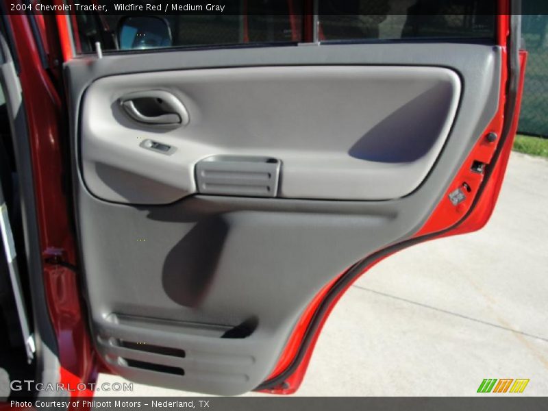 Wildfire Red / Medium Gray 2004 Chevrolet Tracker