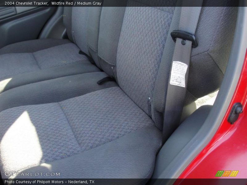 Wildfire Red / Medium Gray 2004 Chevrolet Tracker