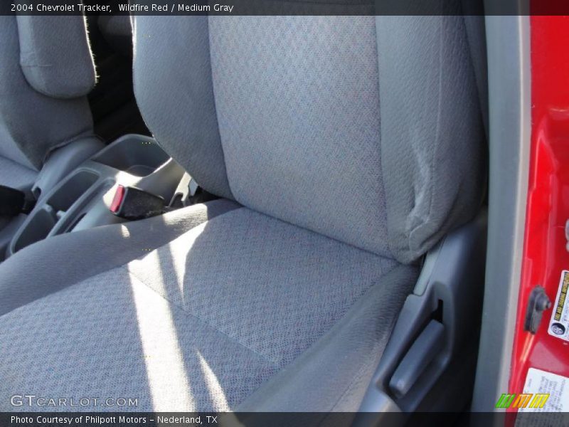 Wildfire Red / Medium Gray 2004 Chevrolet Tracker