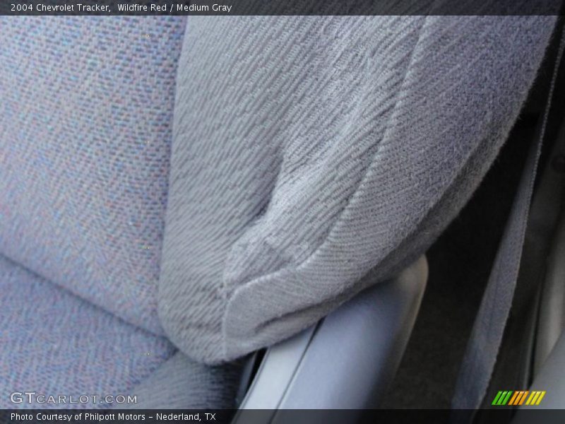 Wildfire Red / Medium Gray 2004 Chevrolet Tracker