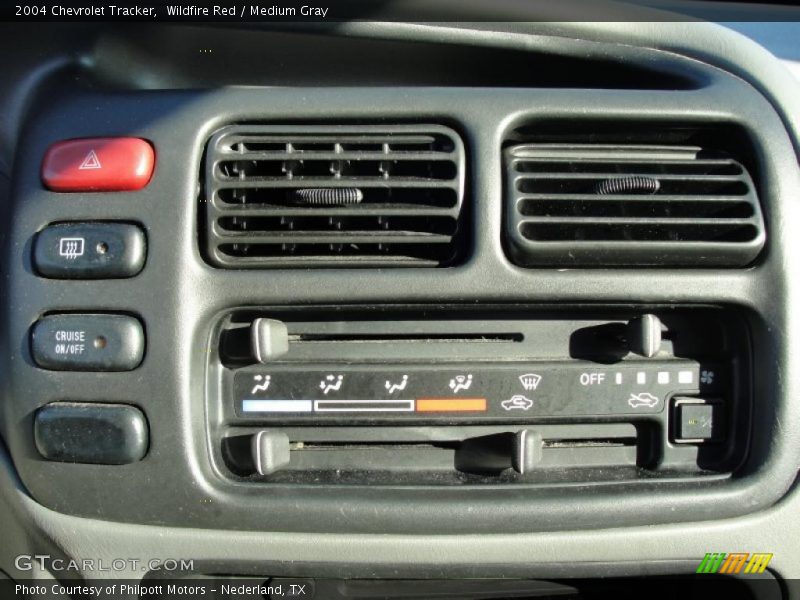 Wildfire Red / Medium Gray 2004 Chevrolet Tracker