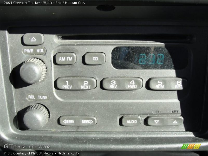 Wildfire Red / Medium Gray 2004 Chevrolet Tracker