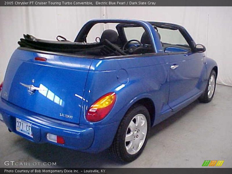 Electric Blue Pearl / Dark Slate Gray 2005 Chrysler PT Cruiser Touring Turbo Convertible