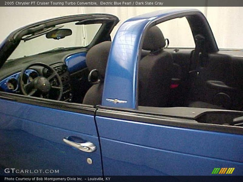 Electric Blue Pearl / Dark Slate Gray 2005 Chrysler PT Cruiser Touring Turbo Convertible