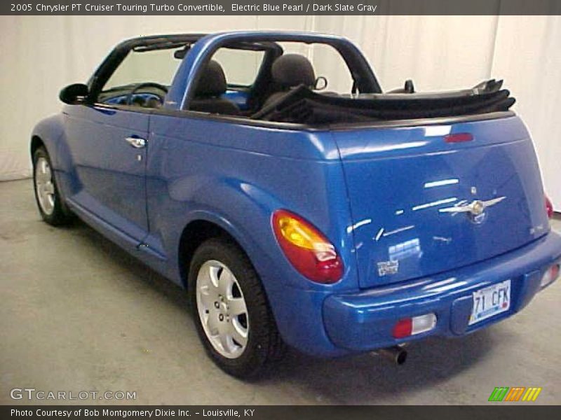 Electric Blue Pearl / Dark Slate Gray 2005 Chrysler PT Cruiser Touring Turbo Convertible