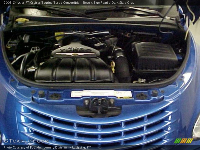 Electric Blue Pearl / Dark Slate Gray 2005 Chrysler PT Cruiser Touring Turbo Convertible