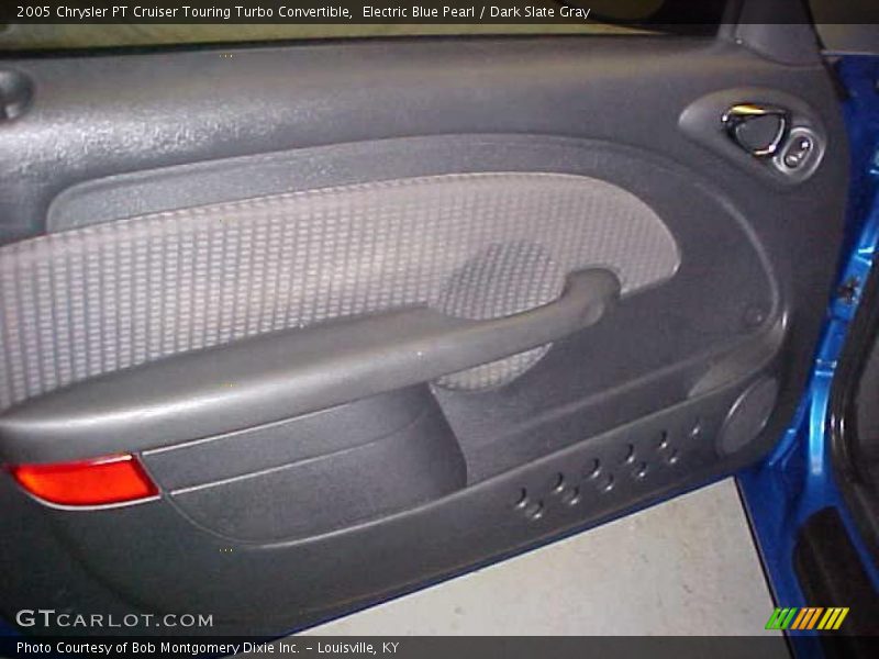 Electric Blue Pearl / Dark Slate Gray 2005 Chrysler PT Cruiser Touring Turbo Convertible