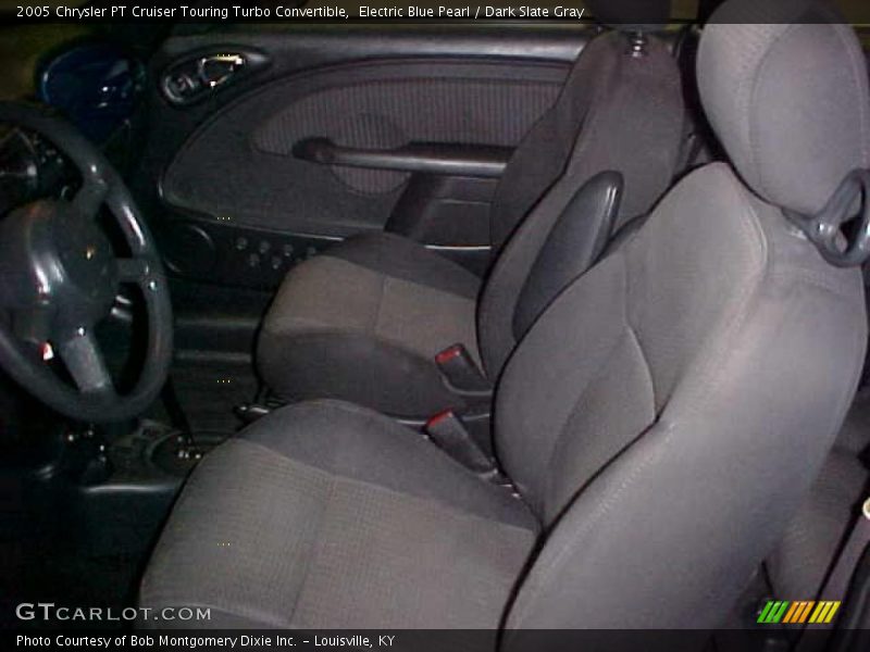 Electric Blue Pearl / Dark Slate Gray 2005 Chrysler PT Cruiser Touring Turbo Convertible