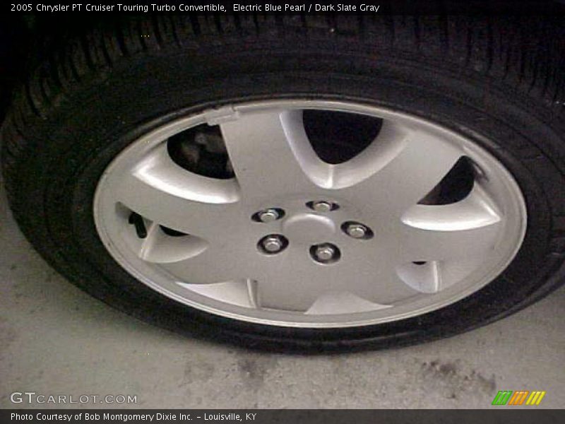 Electric Blue Pearl / Dark Slate Gray 2005 Chrysler PT Cruiser Touring Turbo Convertible