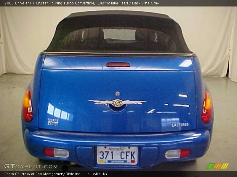 Electric Blue Pearl / Dark Slate Gray 2005 Chrysler PT Cruiser Touring Turbo Convertible