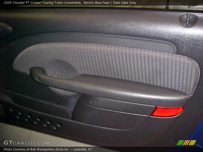 Electric Blue Pearl / Dark Slate Gray 2005 Chrysler PT Cruiser Touring Turbo Convertible