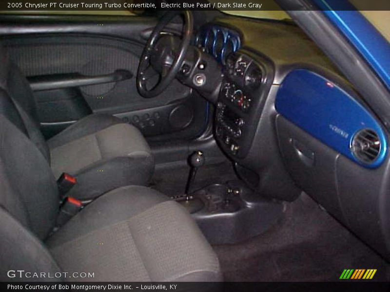 Electric Blue Pearl / Dark Slate Gray 2005 Chrysler PT Cruiser Touring Turbo Convertible
