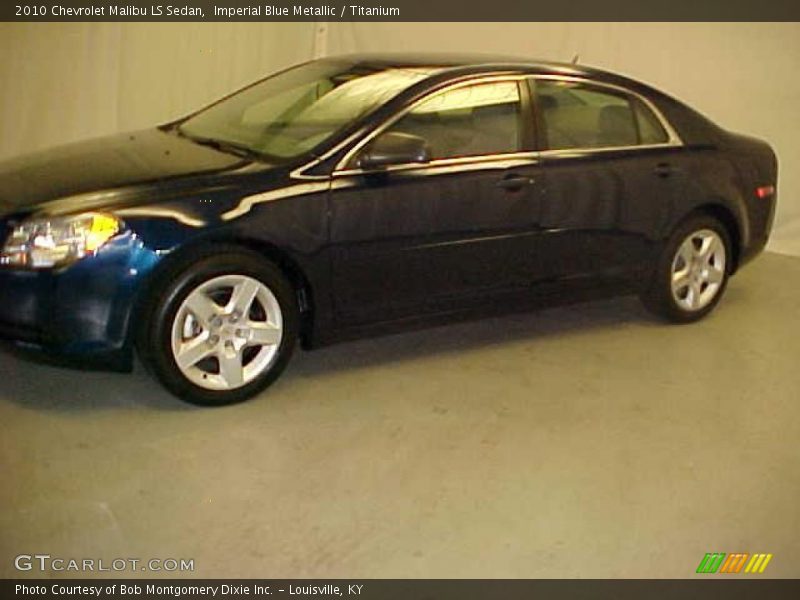 Imperial Blue Metallic / Titanium 2010 Chevrolet Malibu LS Sedan