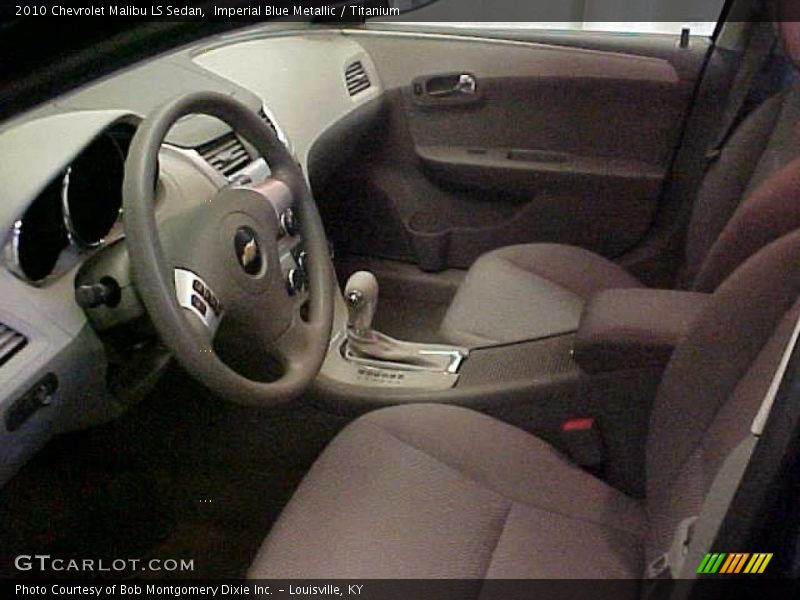 Imperial Blue Metallic / Titanium 2010 Chevrolet Malibu LS Sedan