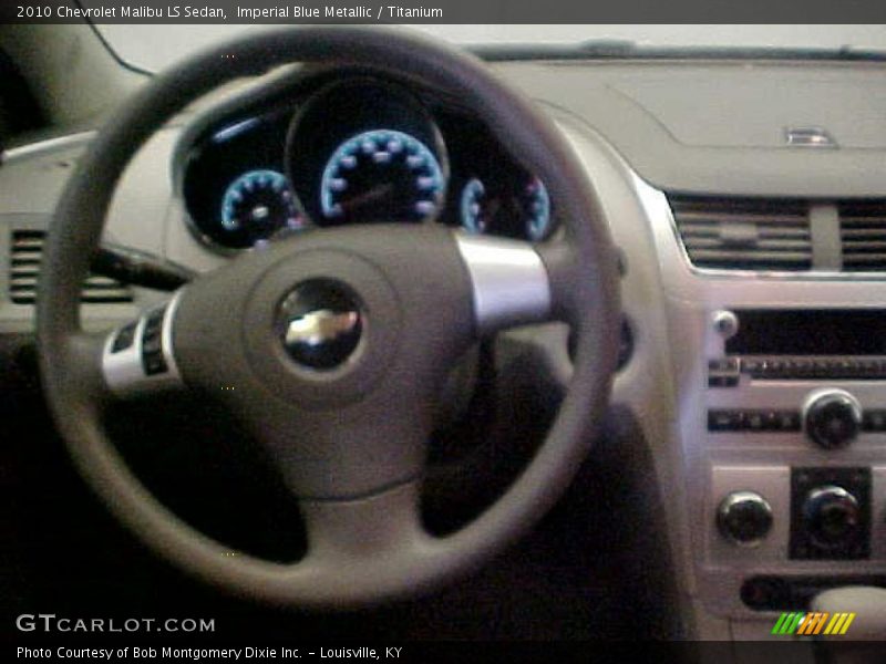 Imperial Blue Metallic / Titanium 2010 Chevrolet Malibu LS Sedan