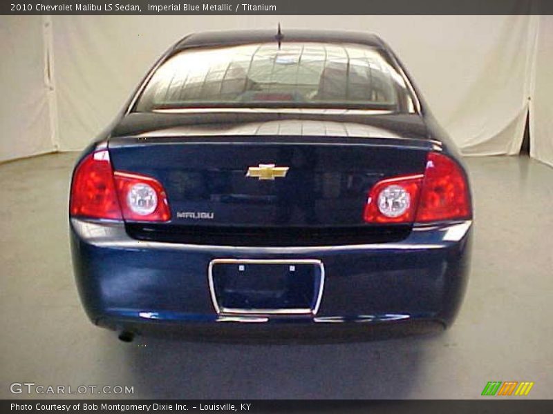 Imperial Blue Metallic / Titanium 2010 Chevrolet Malibu LS Sedan