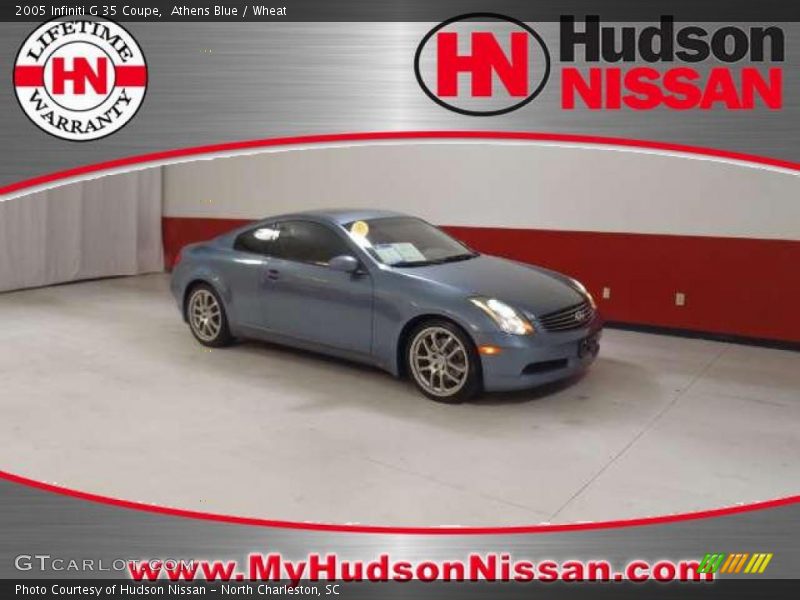 Athens Blue / Wheat 2005 Infiniti G 35 Coupe