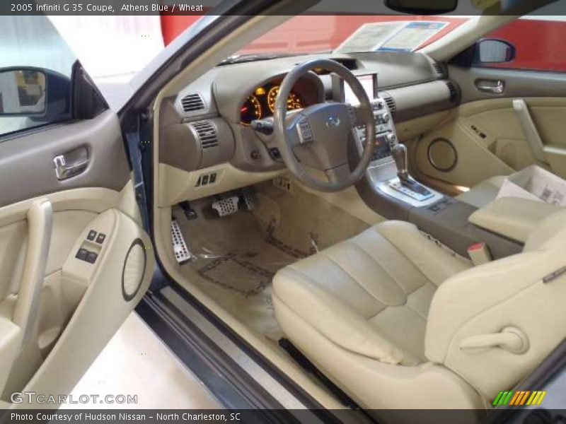 Athens Blue / Wheat 2005 Infiniti G 35 Coupe