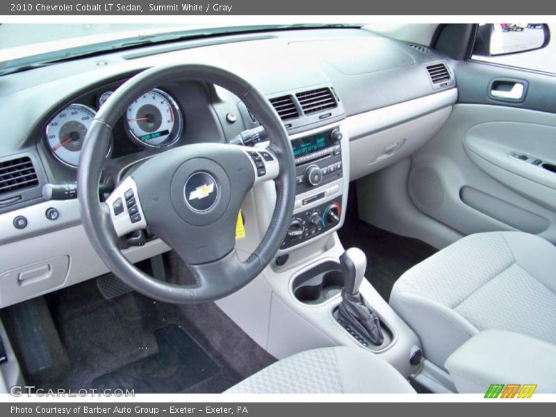 Summit White / Gray 2010 Chevrolet Cobalt LT Sedan
