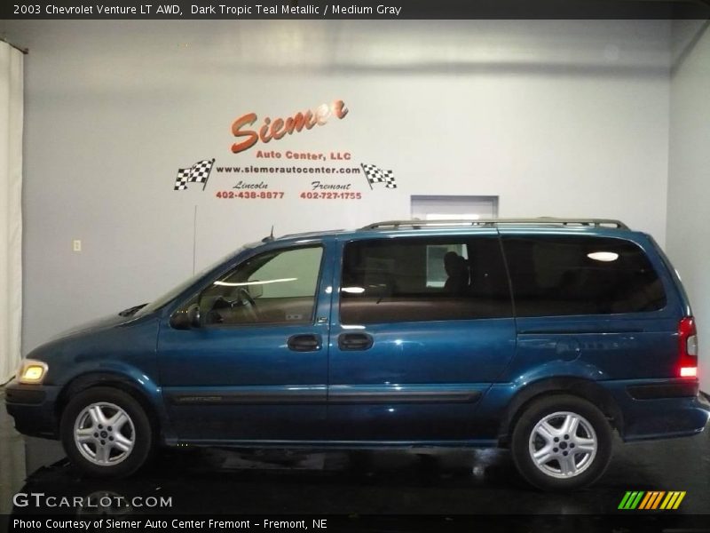 Dark Tropic Teal Metallic / Medium Gray 2003 Chevrolet Venture LT AWD