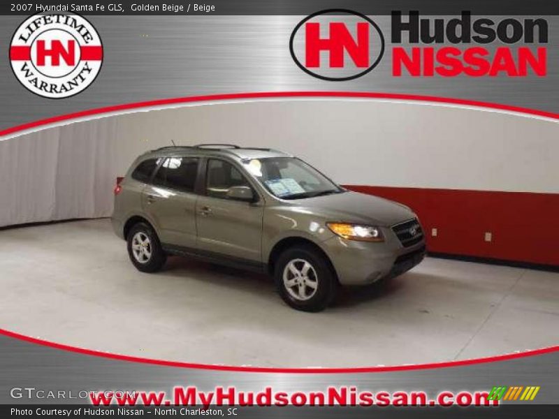 Golden Beige / Beige 2007 Hyundai Santa Fe GLS