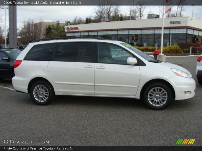 Natural White / Stone 2008 Toyota Sienna XLE AWD