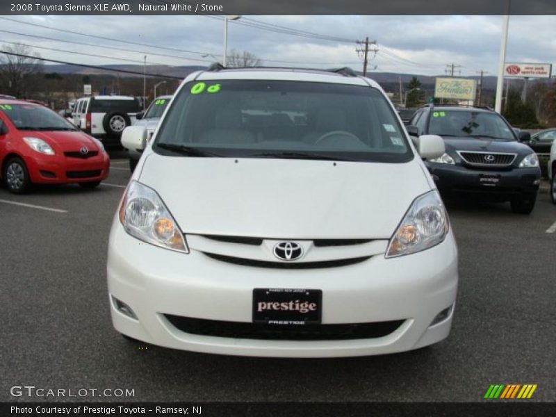 Natural White / Stone 2008 Toyota Sienna XLE AWD