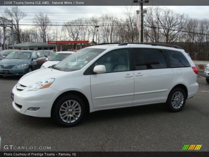Natural White / Stone 2008 Toyota Sienna XLE AWD