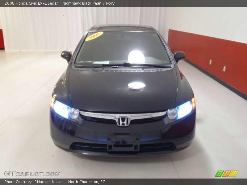 Nighthawk Black Pearl / Ivory 2008 Honda Civic EX-L Sedan