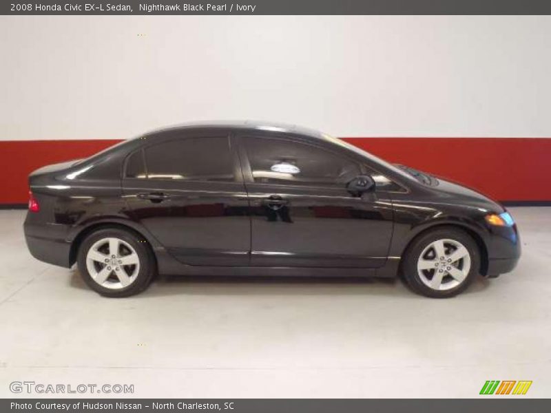 Nighthawk Black Pearl / Ivory 2008 Honda Civic EX-L Sedan