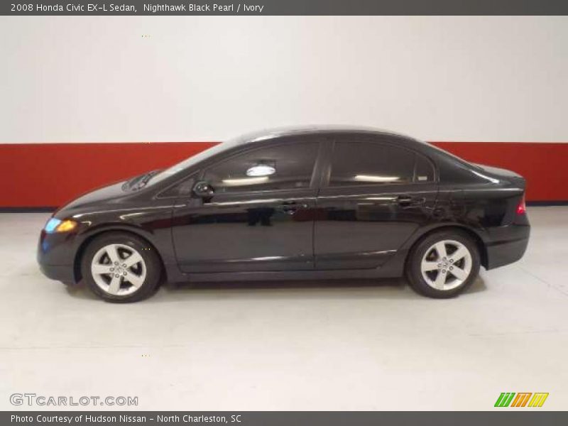 Nighthawk Black Pearl / Ivory 2008 Honda Civic EX-L Sedan