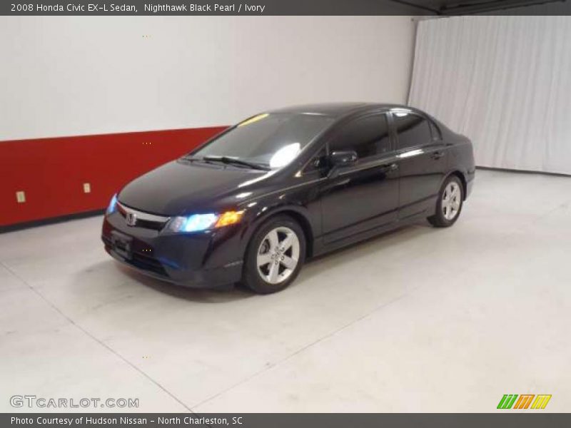 Nighthawk Black Pearl / Ivory 2008 Honda Civic EX-L Sedan