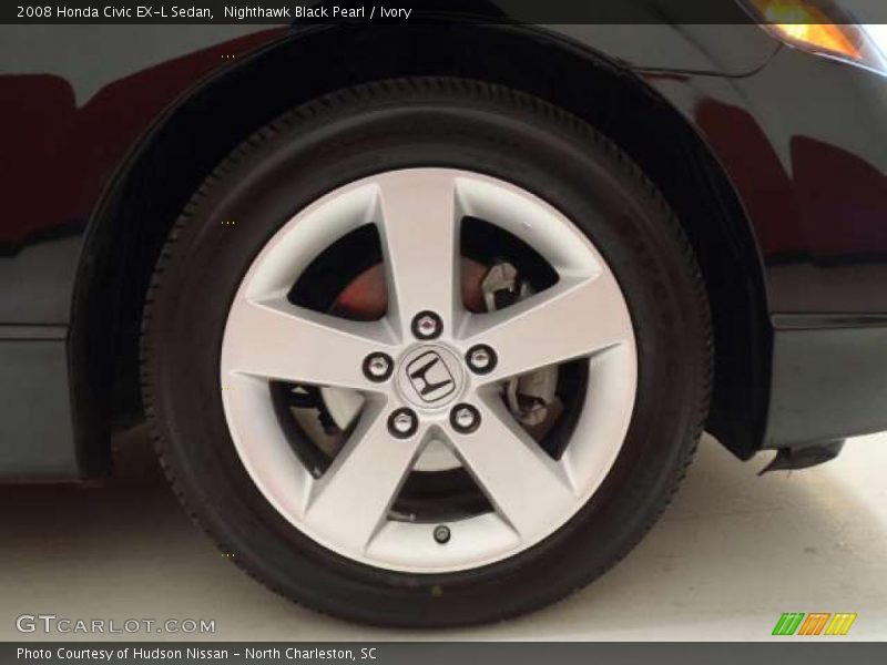 Nighthawk Black Pearl / Ivory 2008 Honda Civic EX-L Sedan