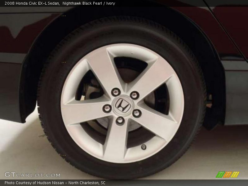 Nighthawk Black Pearl / Ivory 2008 Honda Civic EX-L Sedan