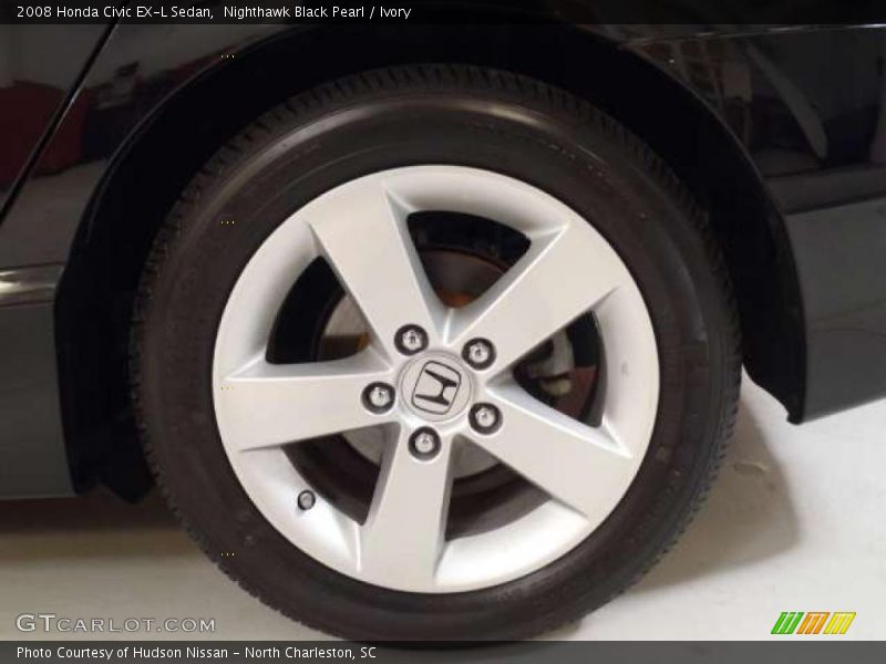 Nighthawk Black Pearl / Ivory 2008 Honda Civic EX-L Sedan