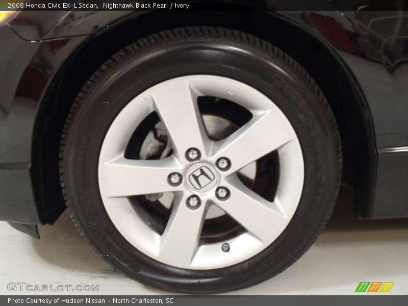 Nighthawk Black Pearl / Ivory 2008 Honda Civic EX-L Sedan