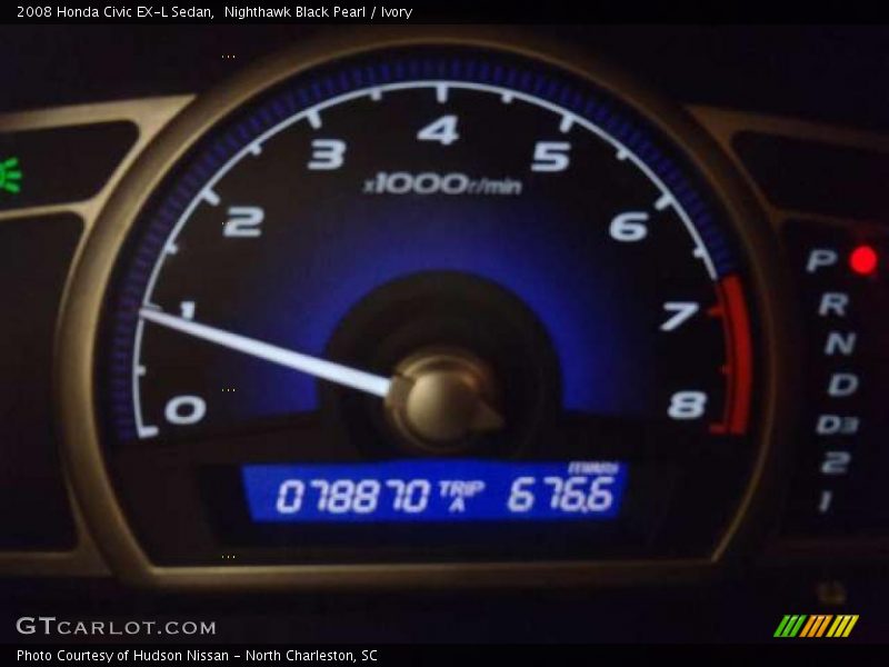 Nighthawk Black Pearl / Ivory 2008 Honda Civic EX-L Sedan