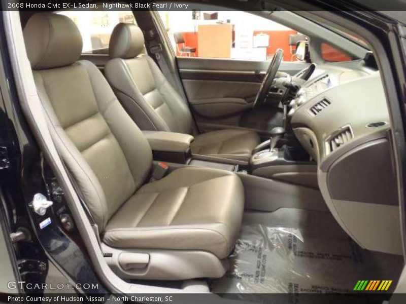 Nighthawk Black Pearl / Ivory 2008 Honda Civic EX-L Sedan