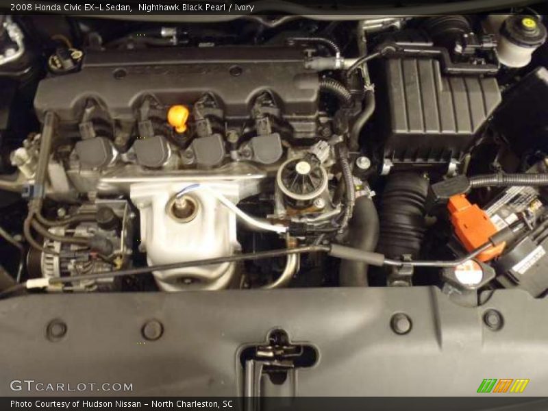 Nighthawk Black Pearl / Ivory 2008 Honda Civic EX-L Sedan