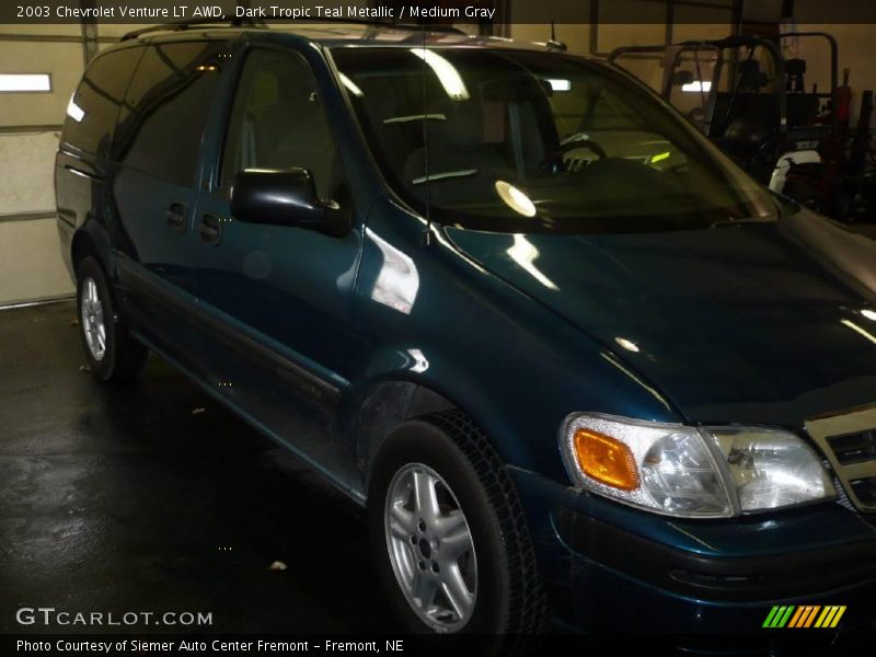 Dark Tropic Teal Metallic / Medium Gray 2003 Chevrolet Venture LT AWD