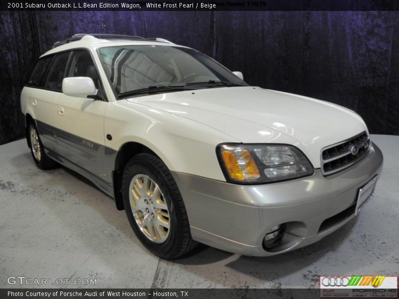 White Frost Pearl / Beige 2001 Subaru Outback L.L.Bean Edition Wagon