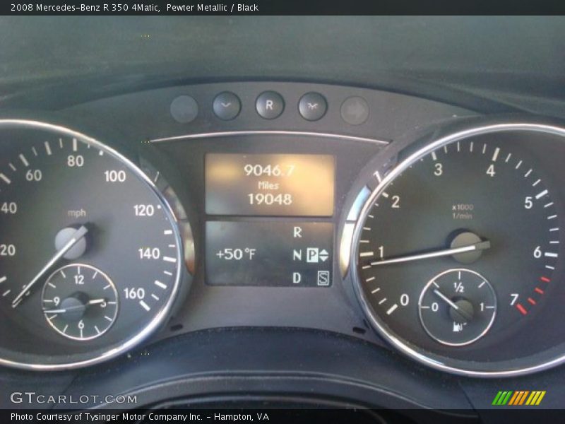 Pewter Metallic / Black 2008 Mercedes-Benz R 350 4Matic