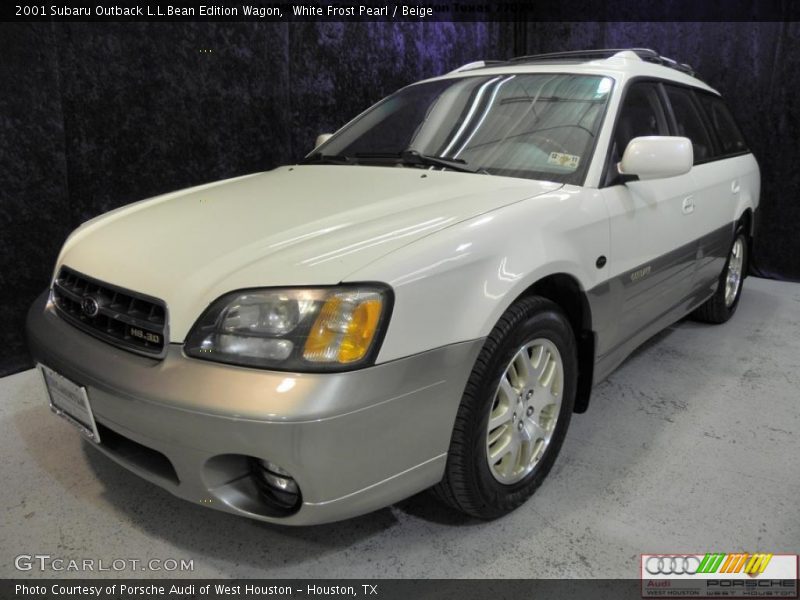 White Frost Pearl / Beige 2001 Subaru Outback L.L.Bean Edition Wagon