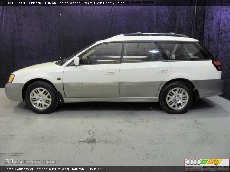 White Frost Pearl / Beige 2001 Subaru Outback L.L.Bean Edition Wagon