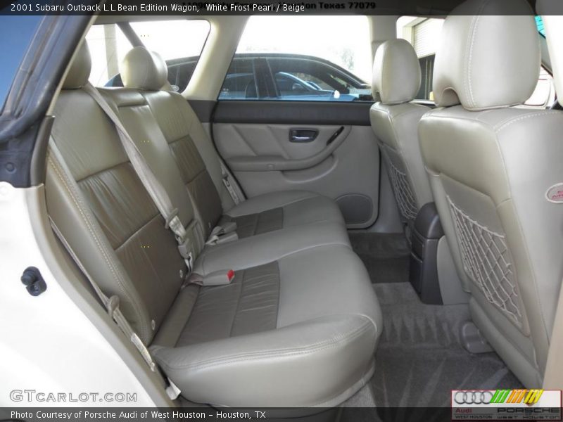 White Frost Pearl / Beige 2001 Subaru Outback L.L.Bean Edition Wagon