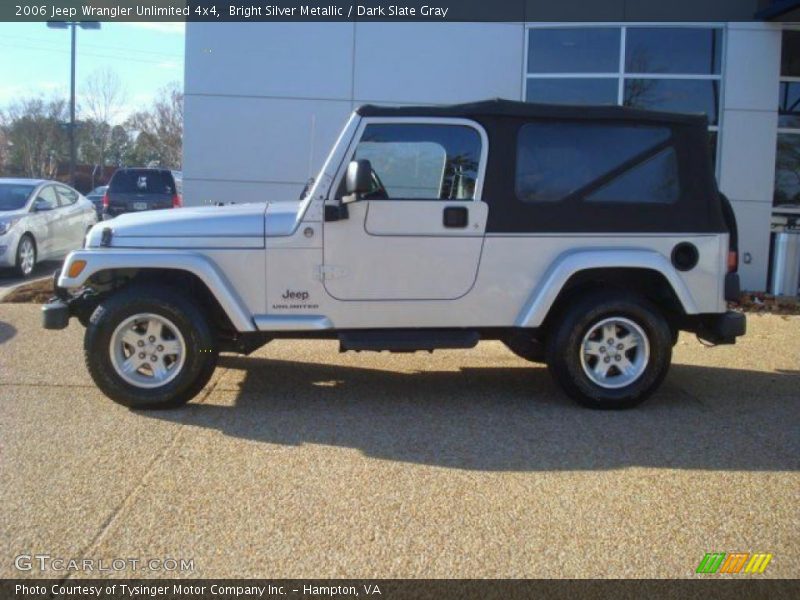 Bright Silver Metallic / Dark Slate Gray 2006 Jeep Wrangler Unlimited 4x4