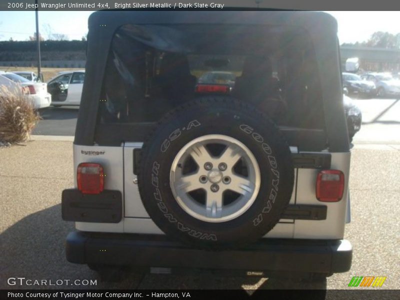 Bright Silver Metallic / Dark Slate Gray 2006 Jeep Wrangler Unlimited 4x4