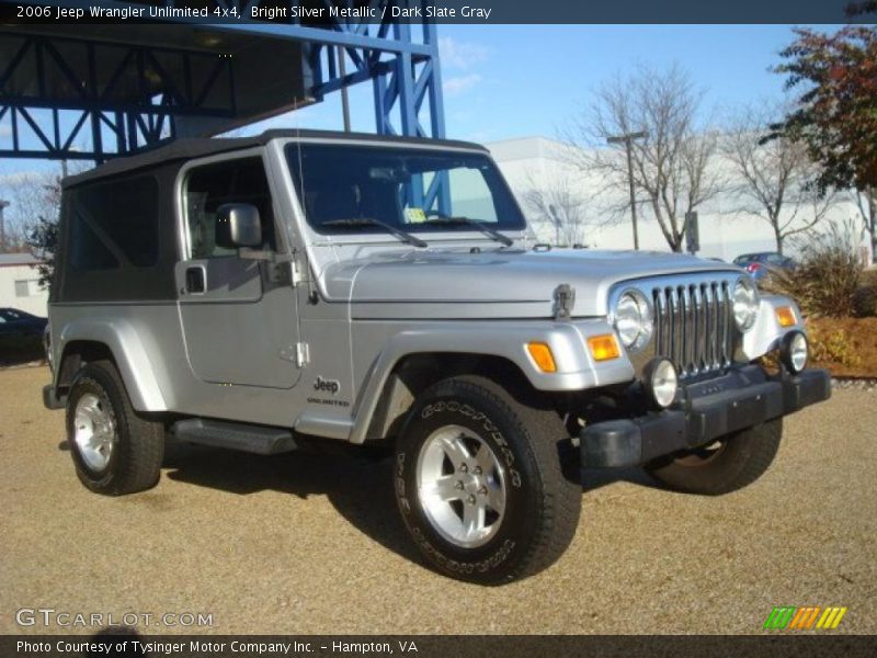 Bright Silver Metallic / Dark Slate Gray 2006 Jeep Wrangler Unlimited 4x4