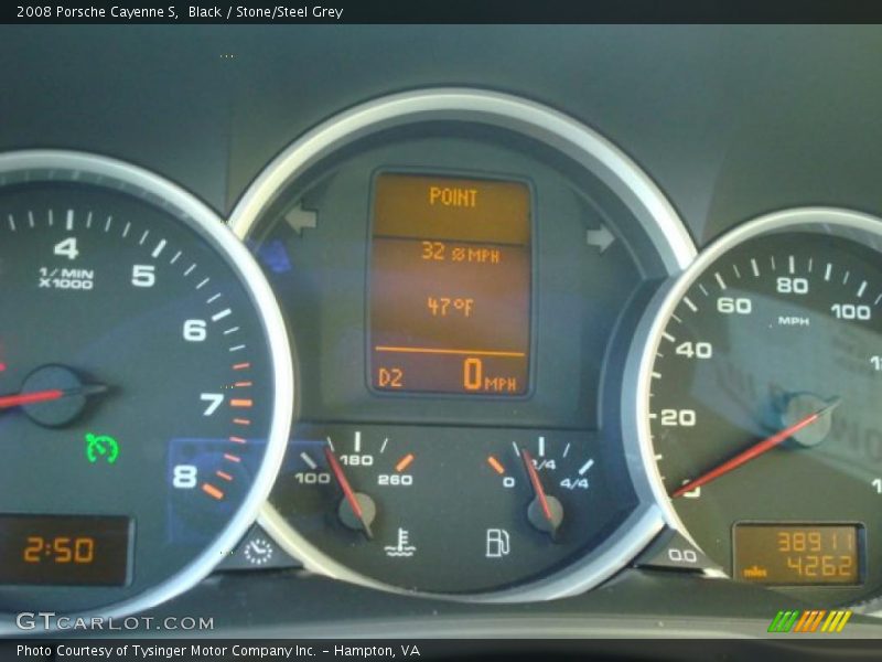 Black / Stone/Steel Grey 2008 Porsche Cayenne S