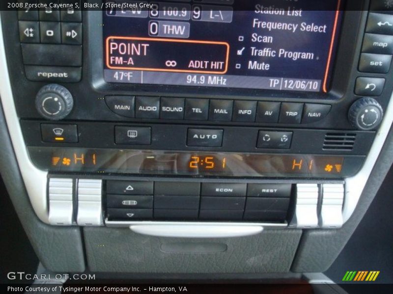 Black / Stone/Steel Grey 2008 Porsche Cayenne S